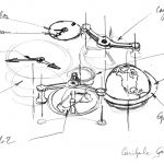 Einer der ersten Entwürfe von Stephen Forsey für das GMT Quadruple Tourbillon.